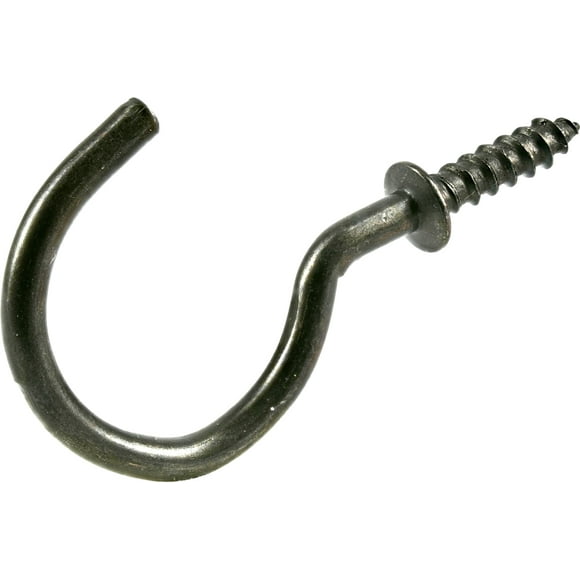Nickel Hooks Silver Cup Hooks 3/4 Key Hooks Screw In Pack of 20 Nickel Hooks Silver Cup Hooks 3/4 Key Hooks Screw In Pack of 20